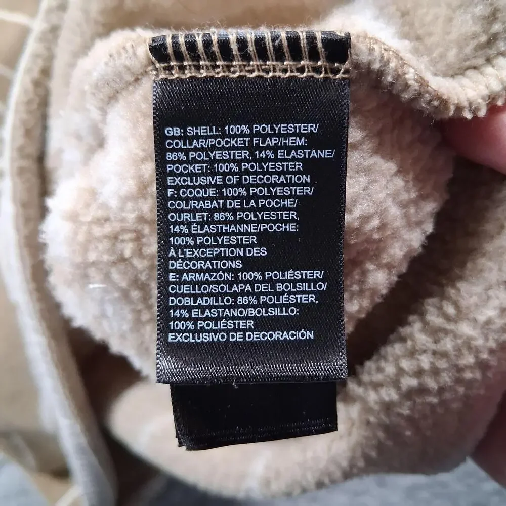The North Face Gordon Lyons Sweatshirt Mens Large Beige Fleece 1/4 Zip Aztec